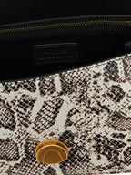 Pinko Mini Love One Light Python Leather Handbag