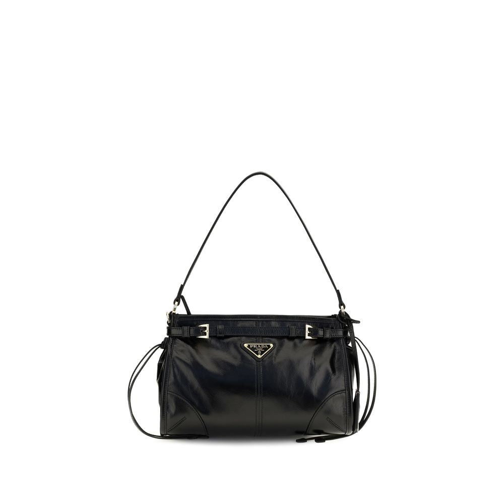 Miu Miu Brown Glossy Leather Handbag
