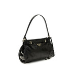 Miu Miu Brown Glossy Leather Handbag