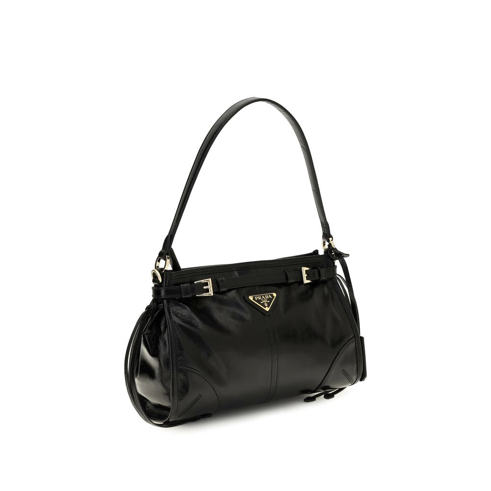 Miu Miu Brown Glossy Leather Handbag