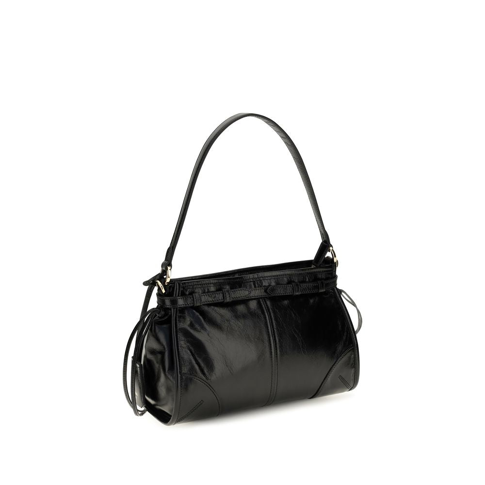 Miu Miu Brown Glossy Leather Handbag