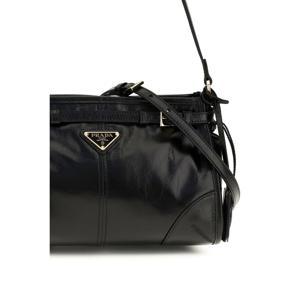 Miu Miu Brown Glossy Leather Handbag