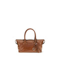 Miu Miu Brown Glossy Leather Handbag