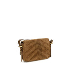 Saint Laurent Small Loulou Brown Suede Shoulder Bag