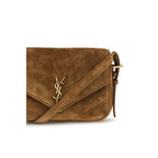 Saint Laurent Small Loulou Brown Suede Shoulder Bag