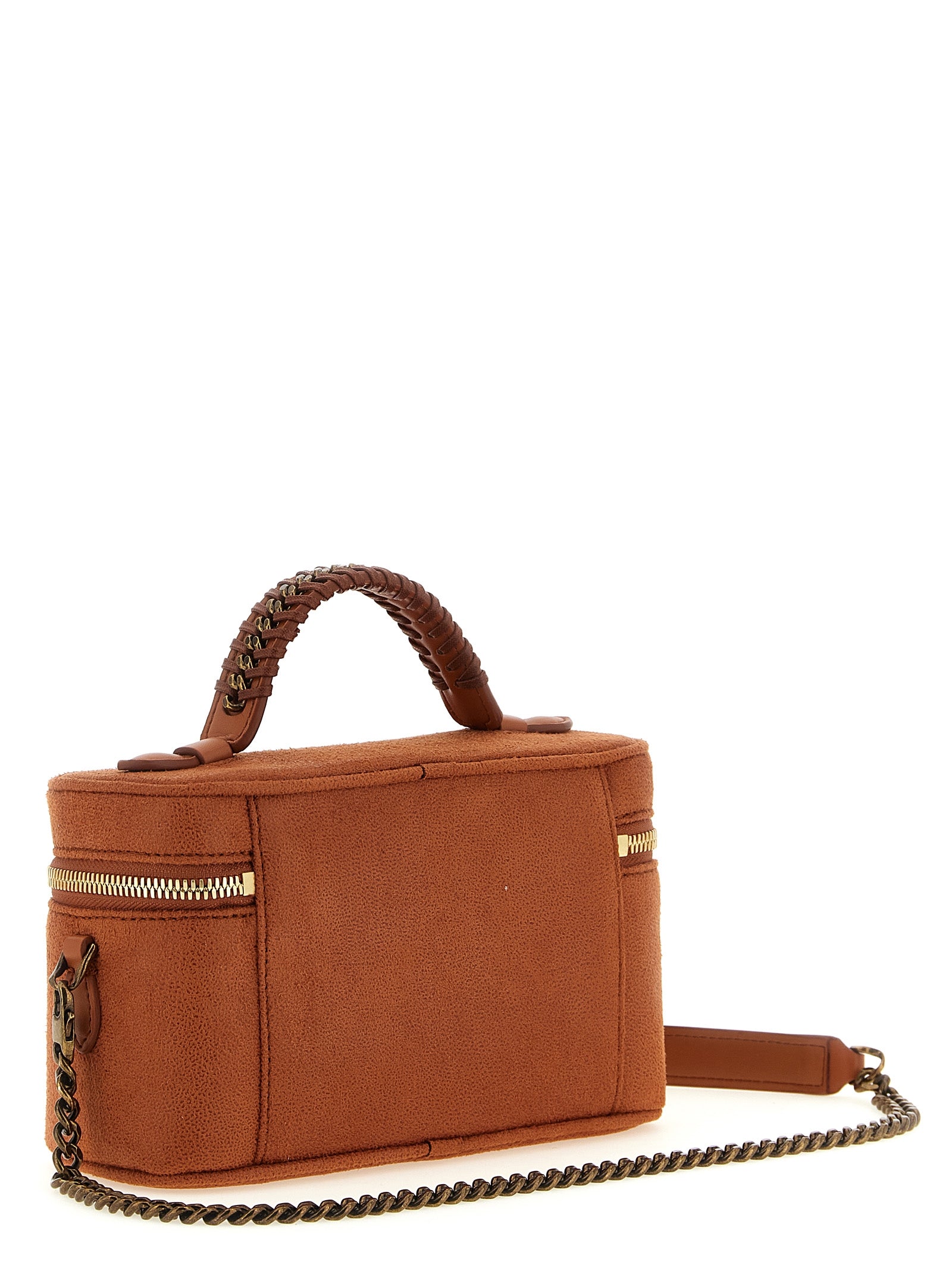 Stella McCartney Falabella Rust Eco Shaggy Deer Vanity Bag