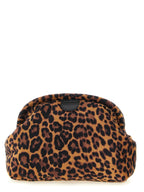 Stella McCartney Falabella Soft Leopard Velvet Clutch Bag