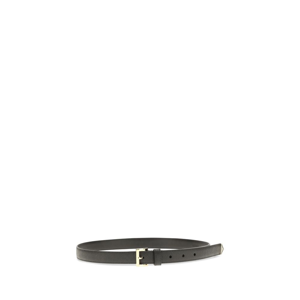 Prada Black Saffiano Leather Belt 2.2cm
