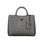 Guess Meridian II Black Logo Satchel Bag