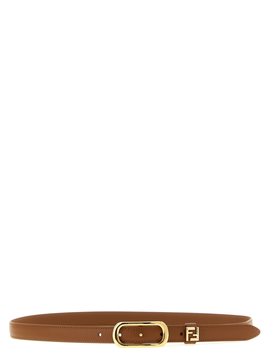 Fendi Brown Leather FF Belt