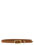 Fendi Brown Leather FF Belt