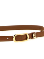 Fendi Brown Leather FF Belt