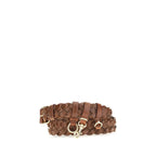 Miu Miu Brown Woven Leather Belt