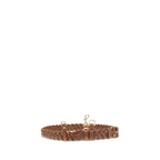 Miu Miu Brown Woven Leather Belt