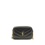 Saint Laurent Daytona Black Quilted Leather Camera Bag
