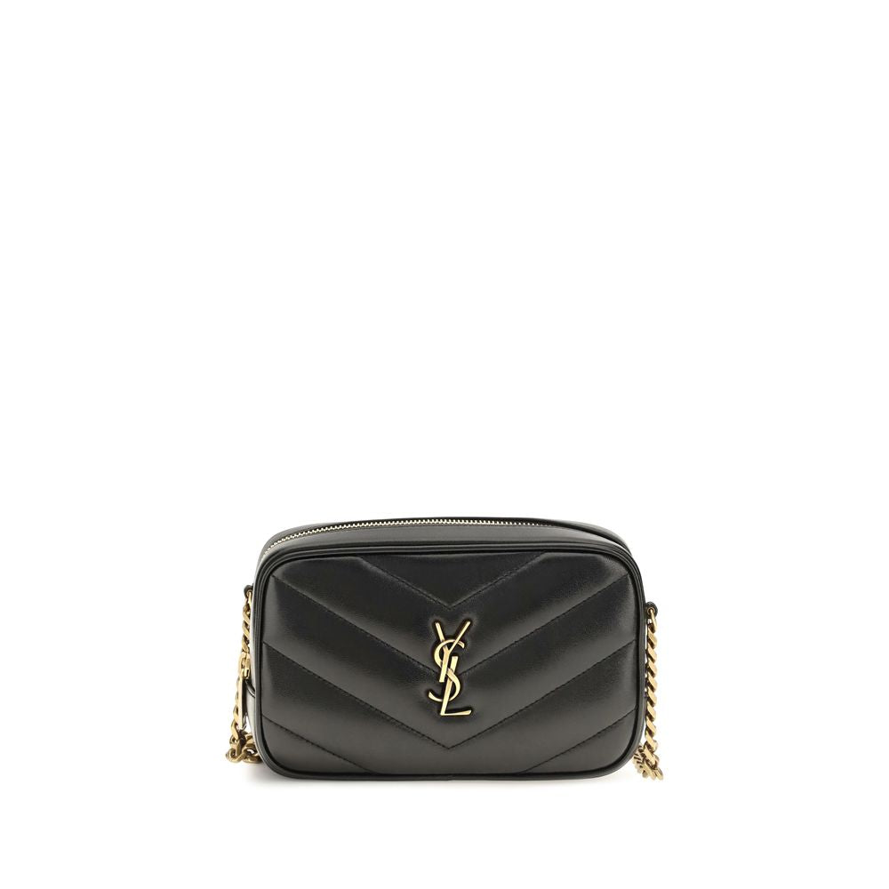 Saint Laurent Daytona Black Quilted Leather Camera Bag