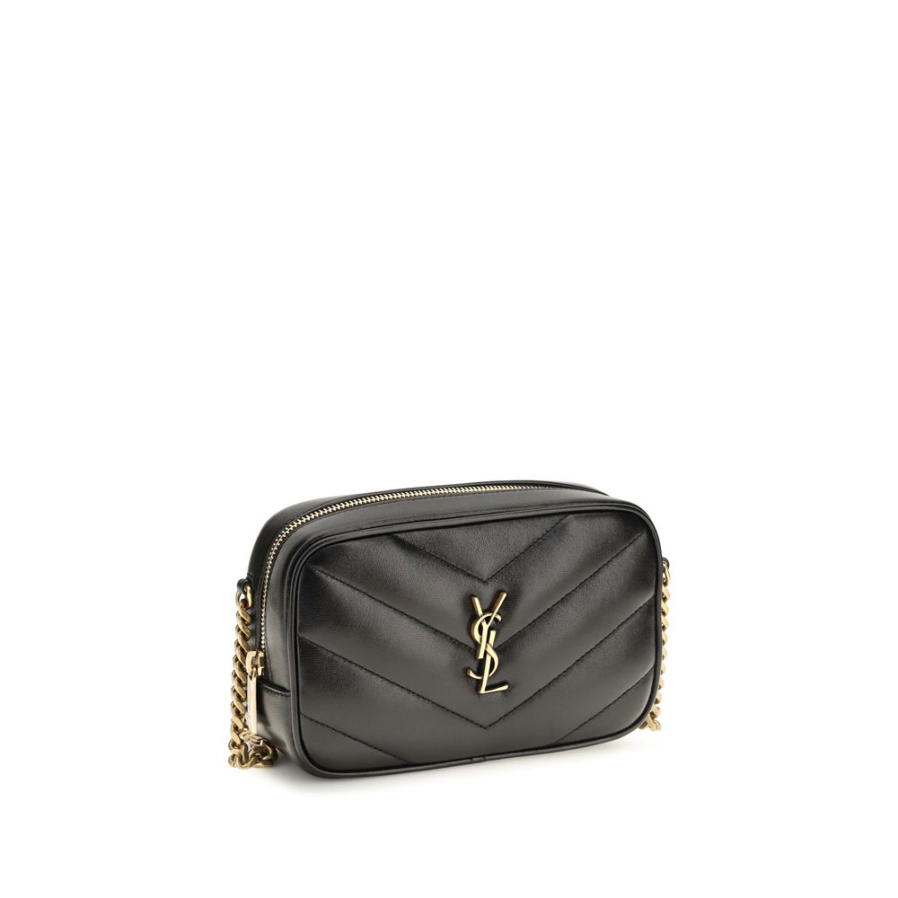 Saint Laurent Daytona Black Quilted Leather Camera Bag