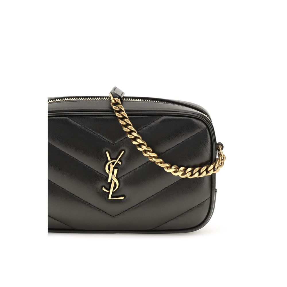 Saint Laurent Daytona Black Quilted Leather Camera Bag