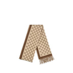 Gucci GG Beige Merino Wool Scarf