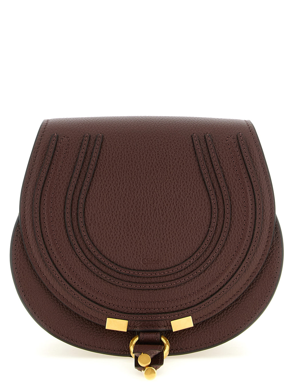 Chloé Marcie Brown Leather Saddle Bag