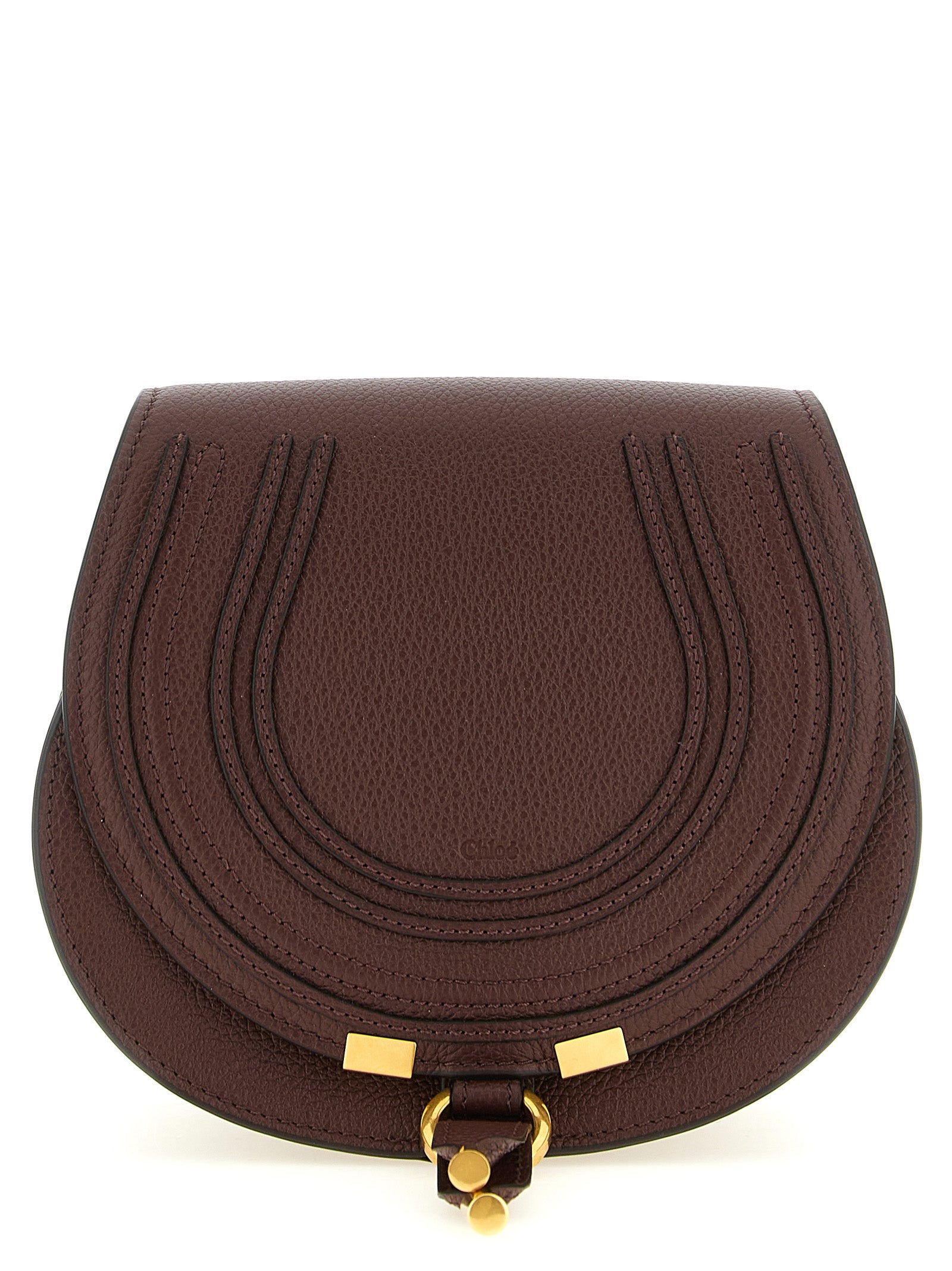 Chloé Marcie Brown Leather Saddle Bag