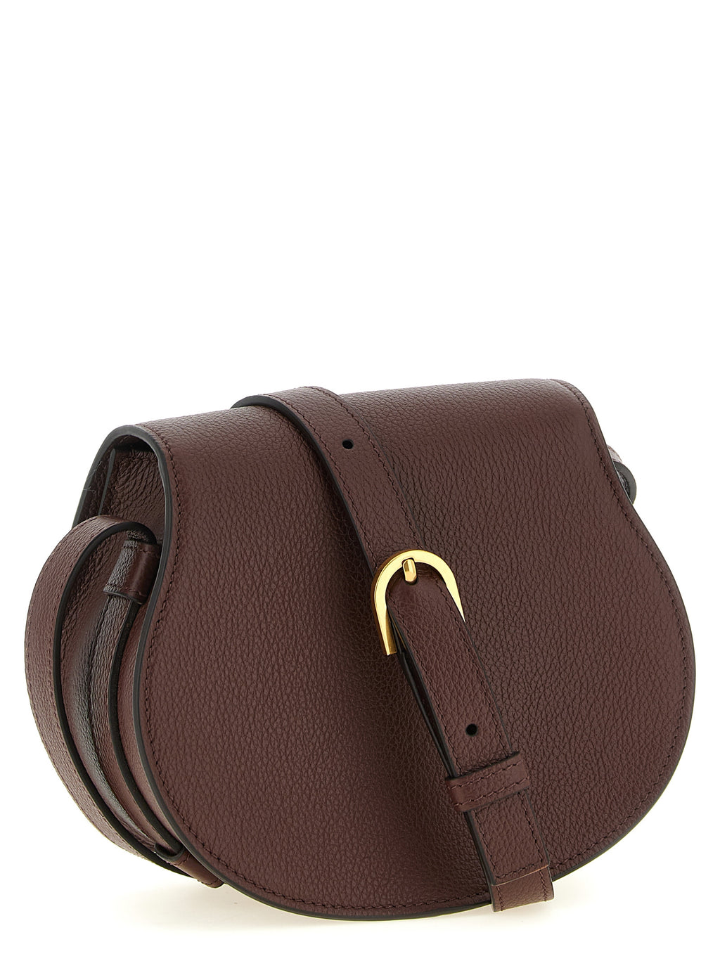 Chloé Marcie Brown Leather Saddle Bag