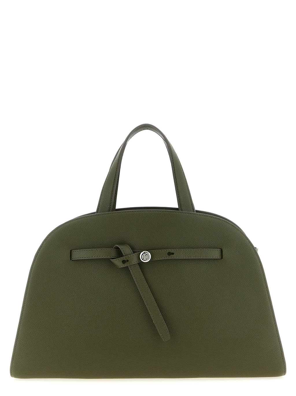 Tory Burch Romy Bauletto Dark Olive Leather Handbag