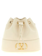 Valentino Garavani VLogo Signature Mini Bucket Bag Light Ivory