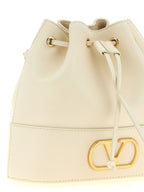 Valentino Garavani VLogo Signature Mini Bucket Bag Light Ivory