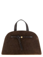Tory Burch Romy Dark Cocoa Suede Bauletto Bag