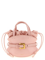 Balmain Shuffle Mini Leather Bag Pale Pink