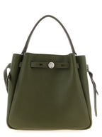 Tory Burch Romy Olive Leather Bucket Bag