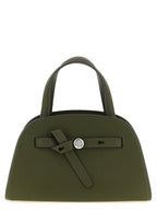 Tory Burch Romy Small Dark Olive Leather Crossbody Bag