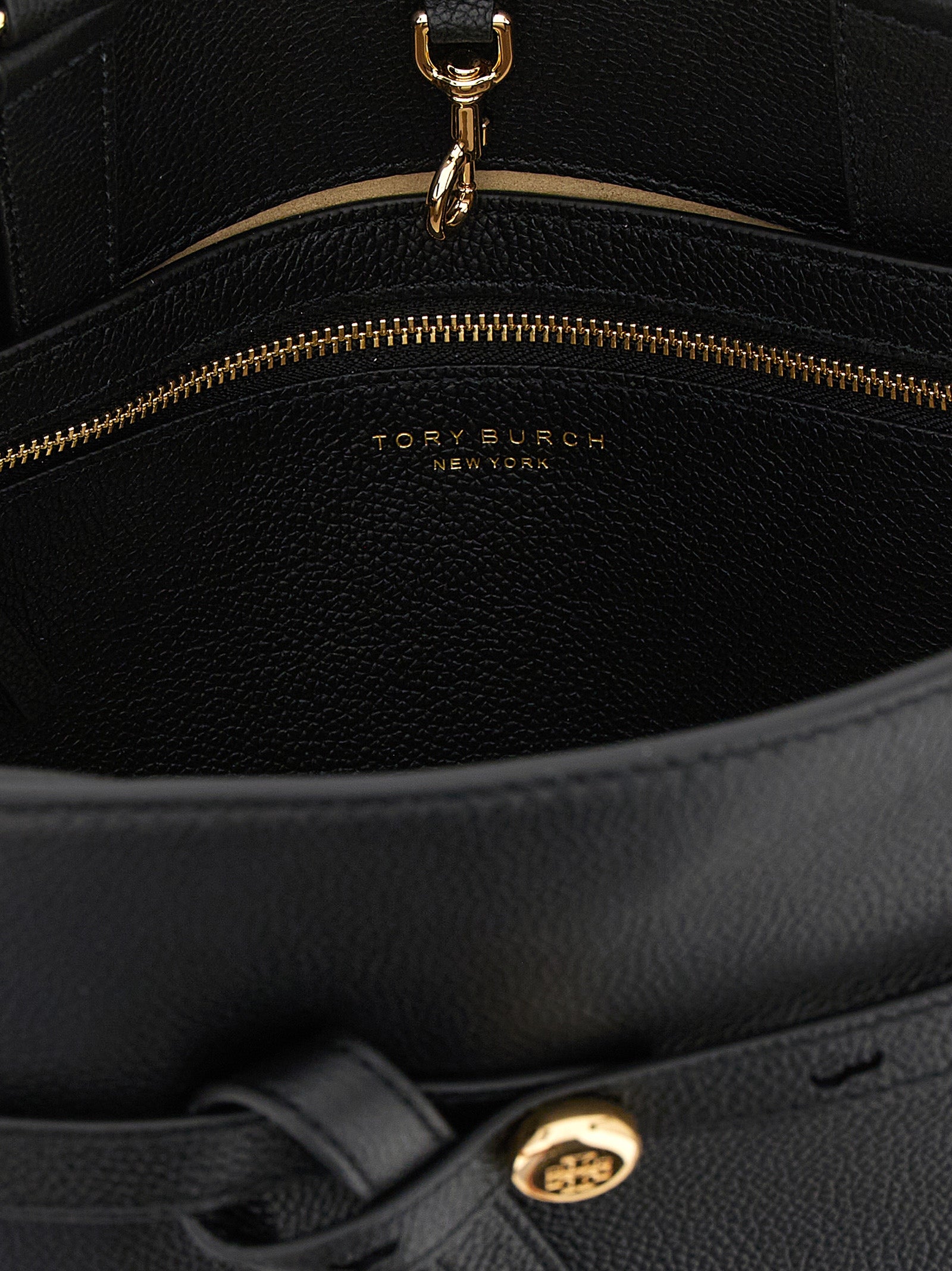 Tory Burch Romy Trunk Black Leather Bag