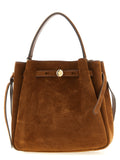 Tory Burch Romy Brown Suede Bucket Bag