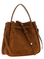 Tory Burch Romy Brown Suede Bucket Bag