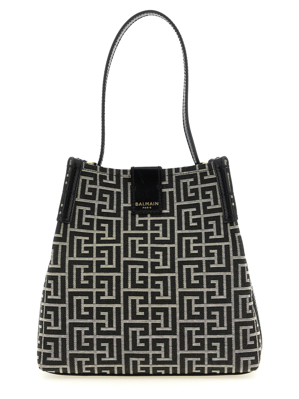 Balmain Release Labyrinth Jacquard Bucket Bag