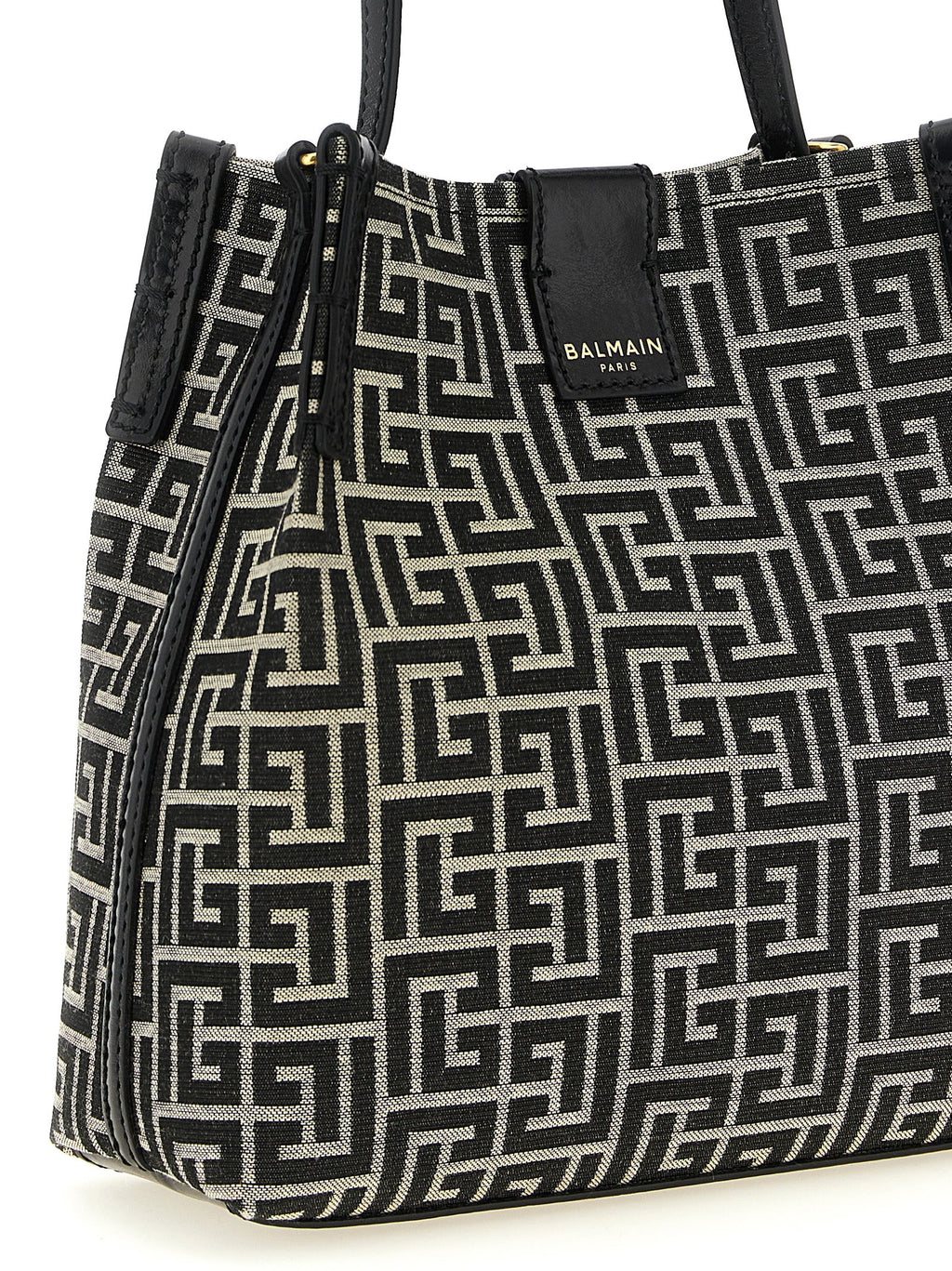 Balmain Release Labyrinth Jacquard Bucket Bag