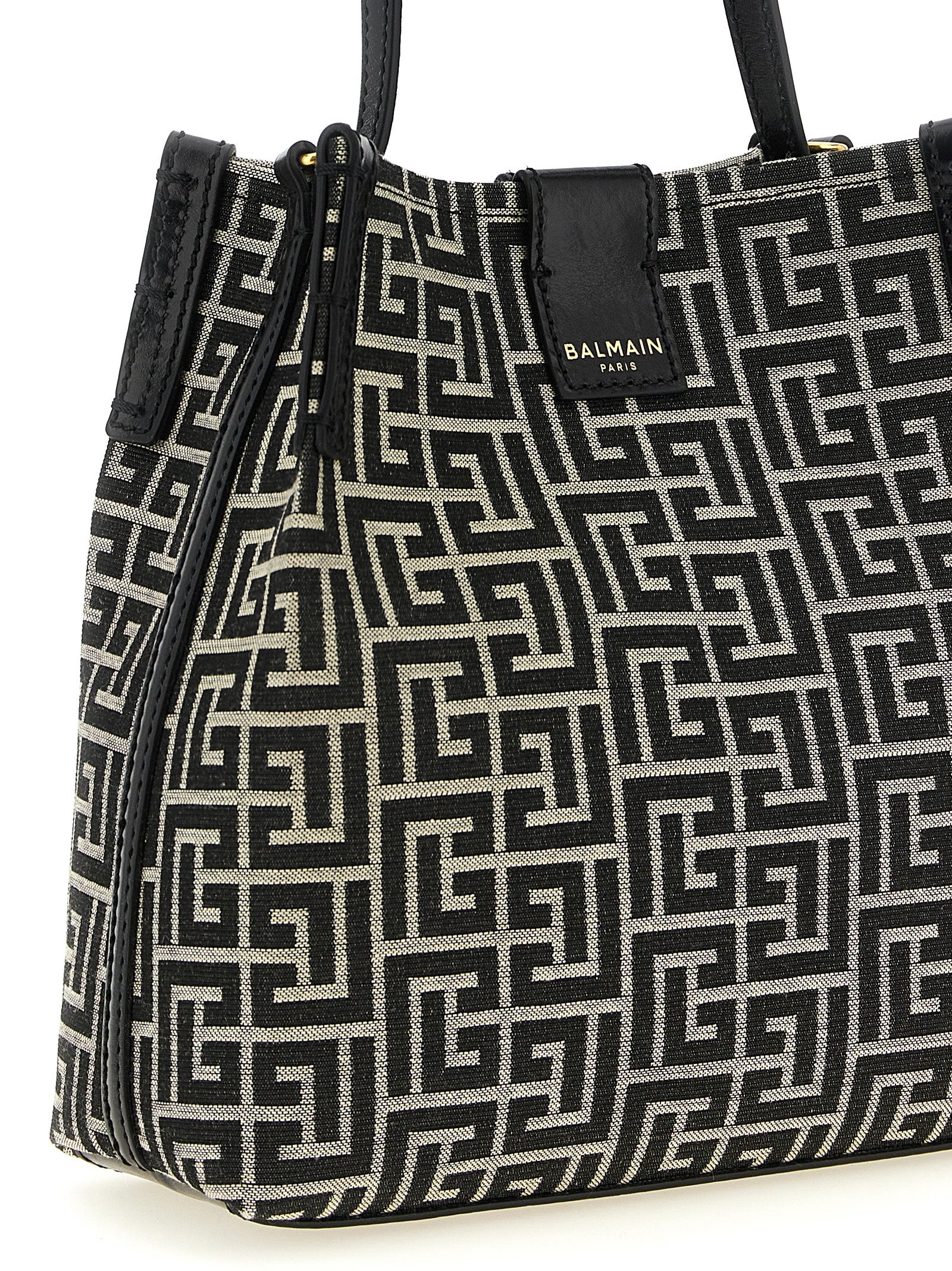 Balmain Release Labyrinth Jacquard Bucket Bag
