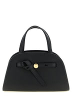 Tory Burch Romy Small Bauletto Black Leather Bag