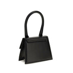 Jacquemus Le Chiquito Medium Black Leather Top Handle Bag