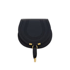 Chloé Small Marcie Black Leather Shoulder Bag