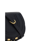 Chloé Small Marcie Black Leather Shoulder Bag