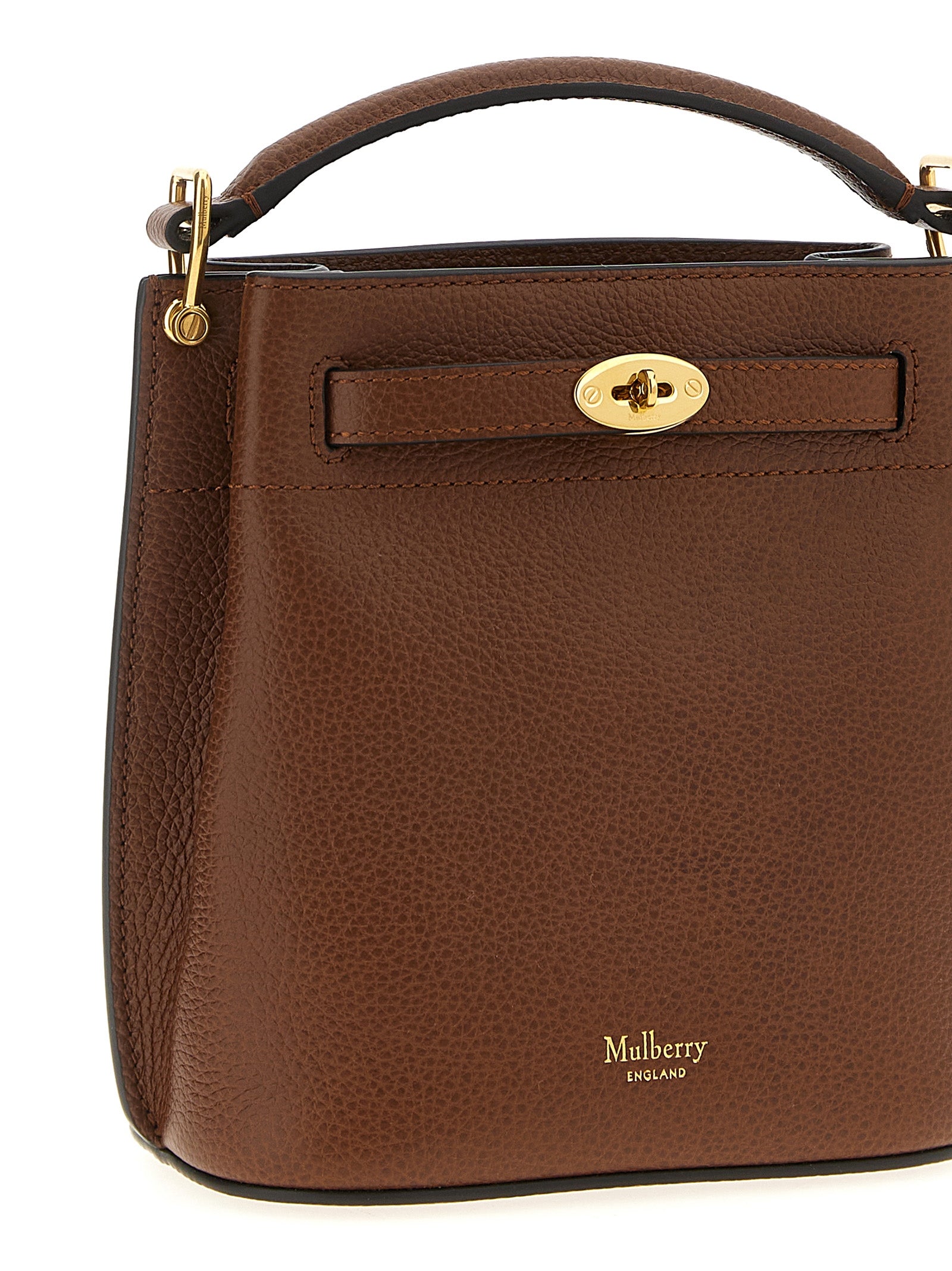 Mulberry Islington Mini Brown Leather Bucket Bag
