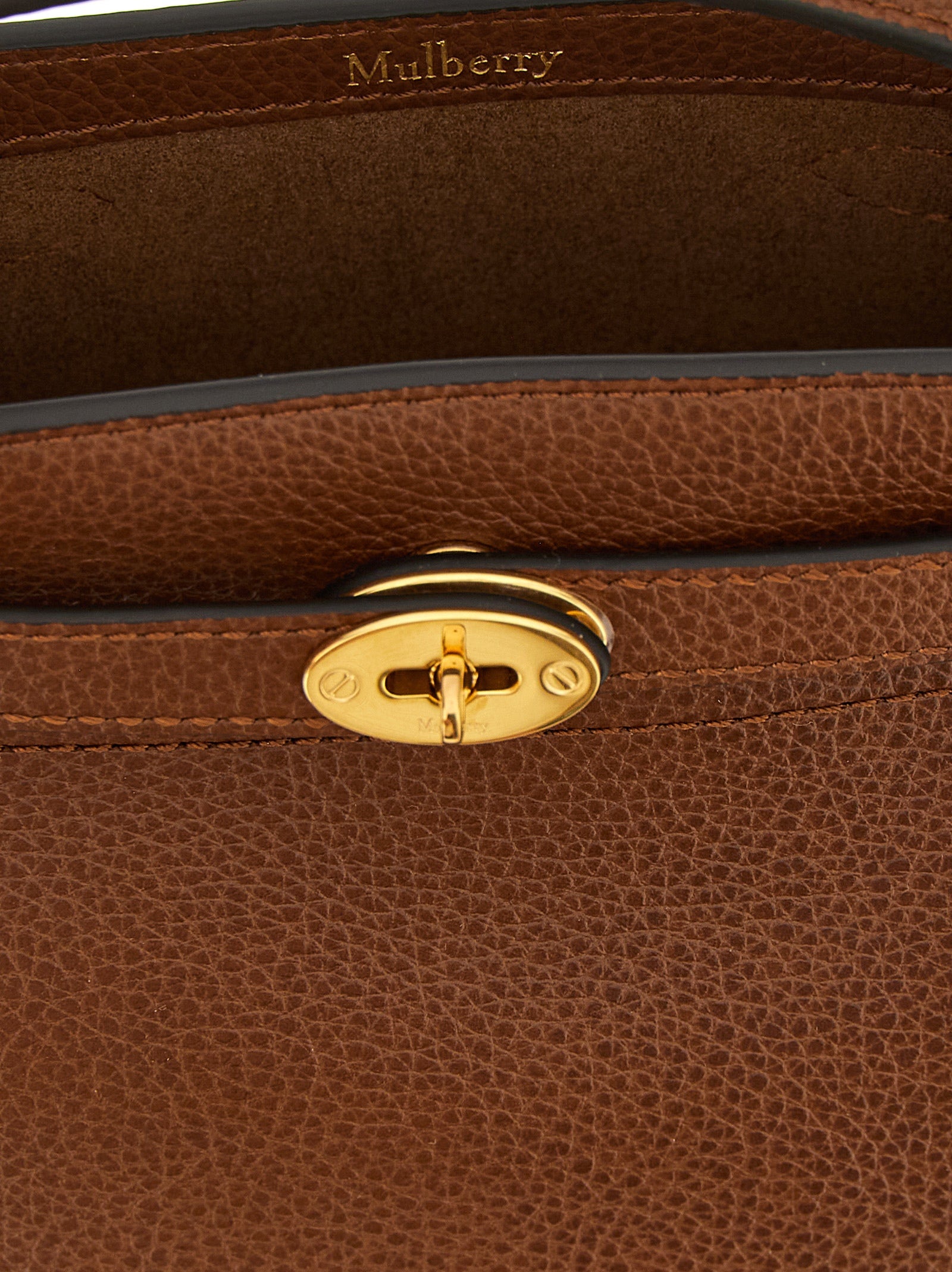 Mulberry Islington Mini Brown Leather Bucket Bag