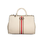 Guess Jeans Nelka Beige Top Handle Bag