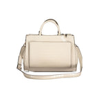 Guess Jeans Nelka Beige Top Handle Bag