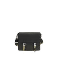 Fendi Flow Mess Medium Black Leather Crossbody Bag