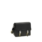 Fendi Flow Mess Medium Black Leather Crossbody Bag