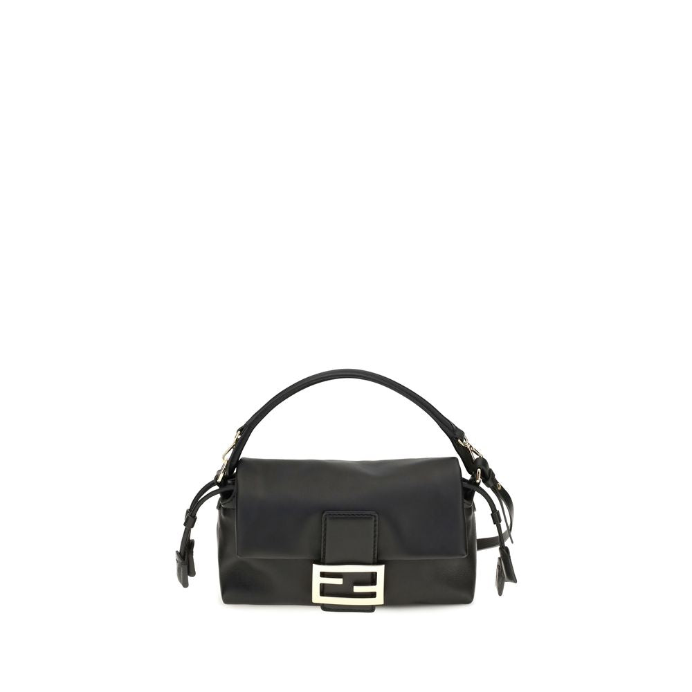 Fendi Baguette Soft Black Nappa Leather Shoulder Bag
